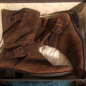 Enzo Angiolini Brown Suede Boots
